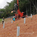 Solar Pile Driver With GPS System Solar Piling